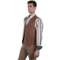 thumbnail image 4 of Scully Western Vest Mens Five Snap Leather Single Point Yoke 507, 4 of 4