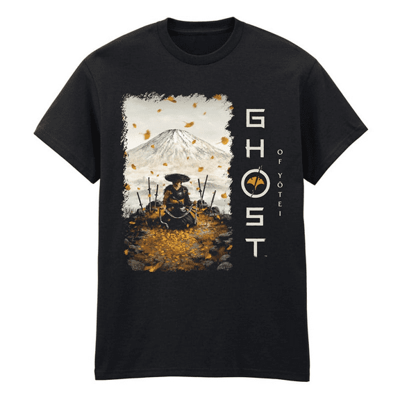 Ghost of Yotei Black Unisex Style Art Graphic T-Shirt