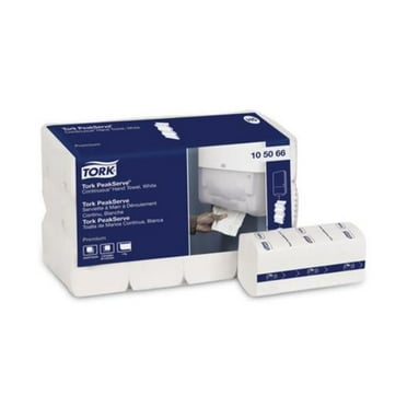 Tork  7.91 x 8.85 in. Continuous Hand Towel, White - Pack of 270 - 12 Packs per Case