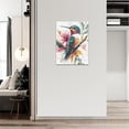 thumbnail image 4 of VELVET Watercolor Hummingbird Wall Art Country Flower Bird Pictures Wall Decor Colorful Canvas Painting Modern Home Artwork Decorations for Bathroom Bedroom Living Room Office 12x18inch Framed, 4 of 7
