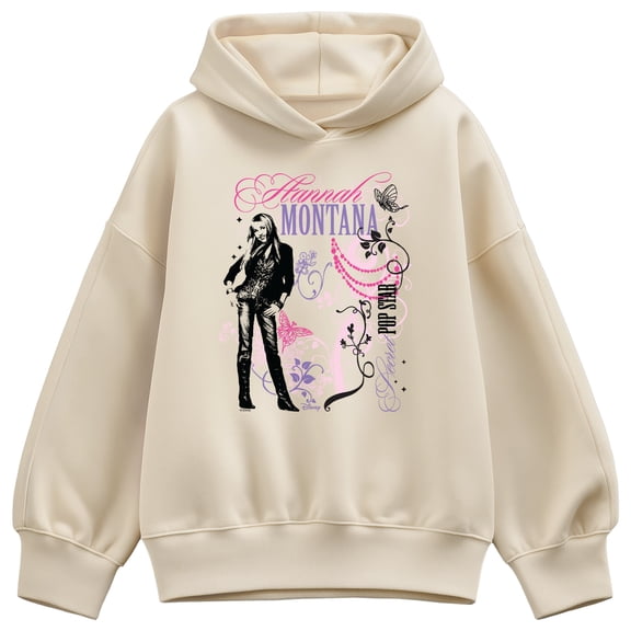 Hannah Montana - Secret Pop Star - Women's Oversized Fleece Hoodie Sweatshirt