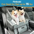 thumbnail image 5 of Petbobi Dog Car Booster Seat Portable Holiday Gift Breathable Bag with Seat Belt Dog Carrier Safety Stable for Travel with Clip on Leash and Storage Pocket, 5 of 6