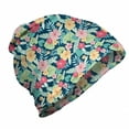 thumbnail image 1 of Floral Unisex Beanie, Hibiscus and Leaves Graphic, Hiking Outdoors, Multicolor, by Ambesonne, 1 of 1