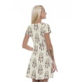 thumbnail image 2 of Women’s A Line Tribal Summer Dress, Retro Triangle Arrangement, Cross Wrap V Neck, 6 Sizes, by Ambesonne, 2 of 2