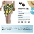 thumbnail image 7 of Kll Lemon Fruits Flowers Leaves Print Women'S Sarong Coverups Short Bathing Suit Wrap Skirt Beach Wrap Swimsuit Cover Ups, 7 of 7