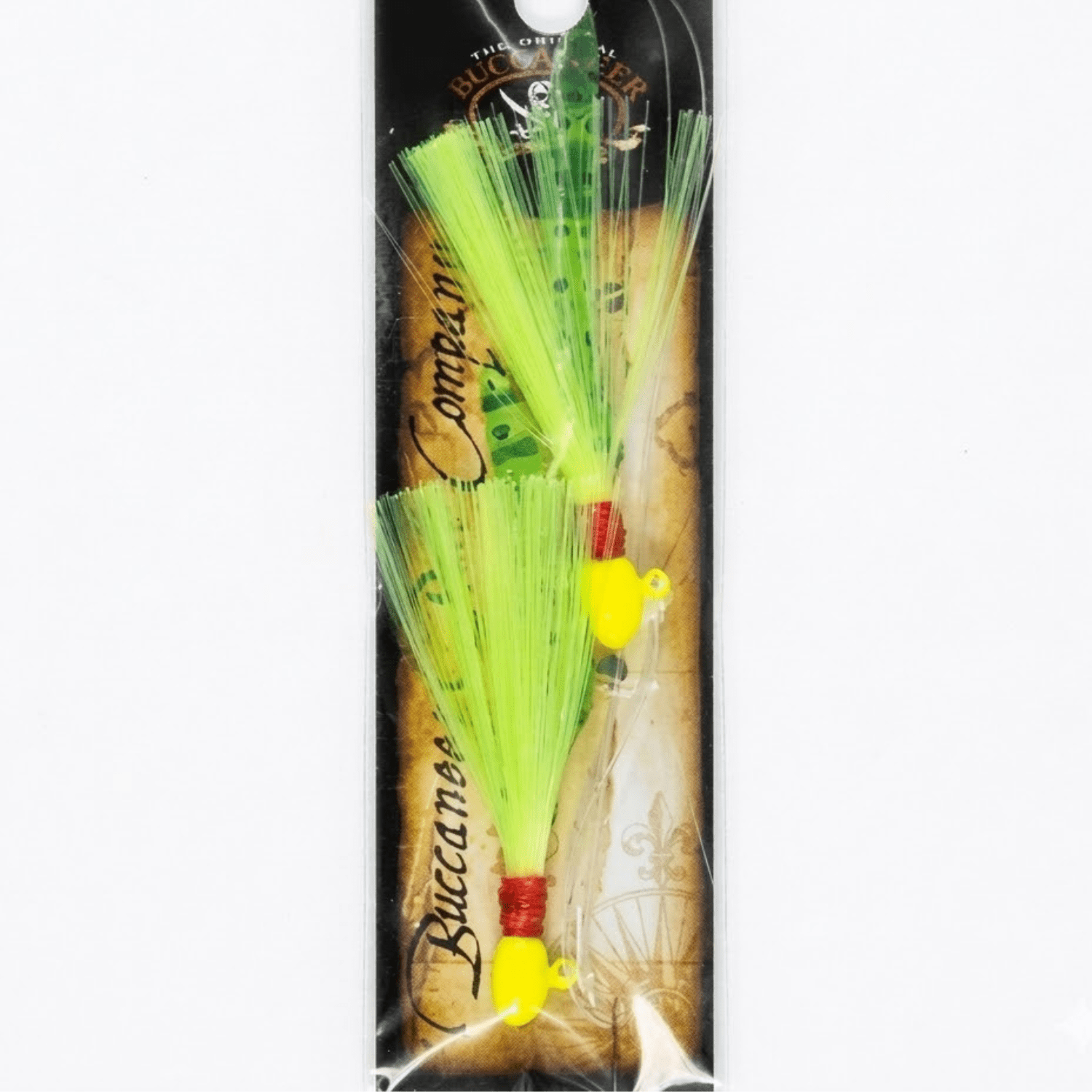 (4 pack) Buccaneer Speck Tail Fishing Rig 1/0 Hooks – White