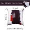 thumbnail image 2 of GALMAXS7 Red and Grey Abstract Art Pillow Cover Modern Pillows Cushion Cover 18 x 18 Inch Set of 2, 2 of 6