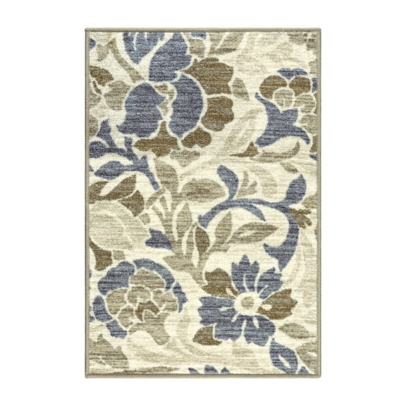 Superior Roselyn Floral Indoor Outdoor Area Rug, 2' x 3', Beige