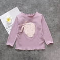 thumbnail image 2 of CUZIBR Toddler Girls Long Sleeve Cotton T Shirts Strawberry Print Tops Shirts Casual Blouse Breathable Dailywear For Child, 2 of 6