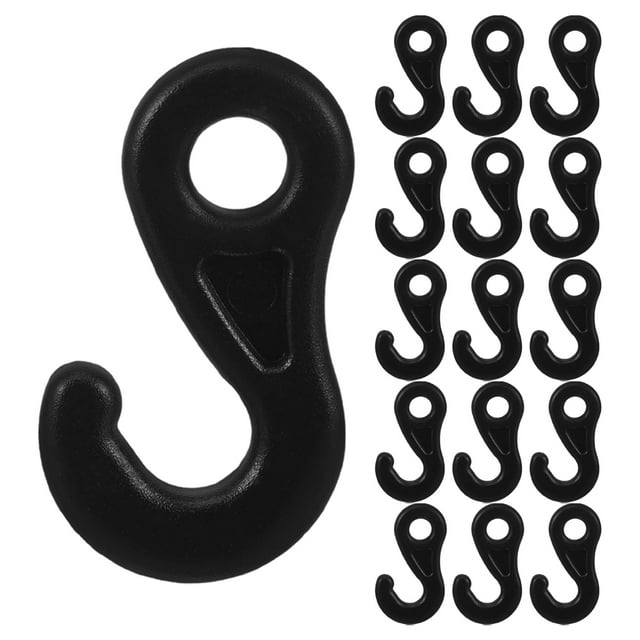 30pcs Outdoor Tent Canopy Hooks Multi-Use Plastic Hooks for Tent Rope Fixing Windproof Tent Fixing Hooks Tent Rope Hangers