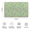 thumbnail image 3 of Green Cow Dot Pattern Bathroom Rugs Mat,Non Slip Microfiber Bathroom Rug,Rubber Backing,Soft Bathroom Mats for Bathroom Floor,Tub and Shower,17x27in(43x68cm), 3 of 5