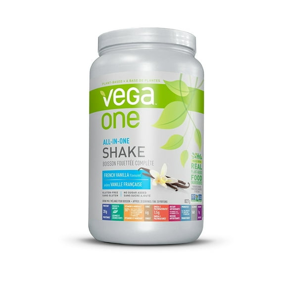 Vega All-in-One Vegan Protein Powder French Vanilla (20 Servings) Superfood Ingredients, Vitamins For Immunity Support, Keto Friendly, Pea