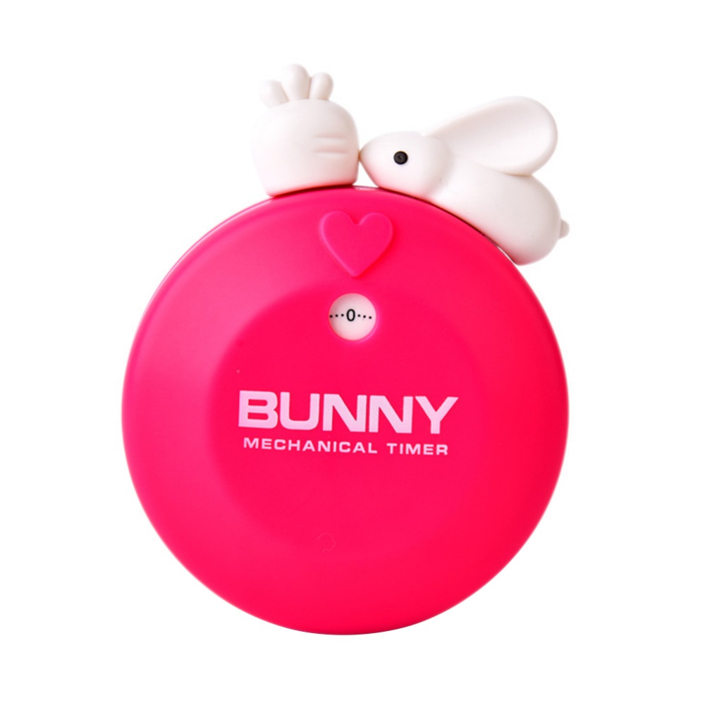Mechanical Bunny Kitchen Timer,Dial 360°Rotating Cooking Timer,Manual