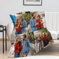 thumbnail image 4 of Personalised Blanket, Custom Blanket with Photos Text.Custom Blanket with 1-9 Photo Collages.Father, Mom, Lover, Kids, Friends, Birthday, Christmas - Personalised Gifts for Women Men（75x100cm）, 4 of 6