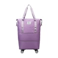 thumbnail image 1 of Bolsa de lona ligera de gran capacidad para zapatos, impermeable, expandible, plegable, para fitness y exteriores. púrpura, 1 of 9