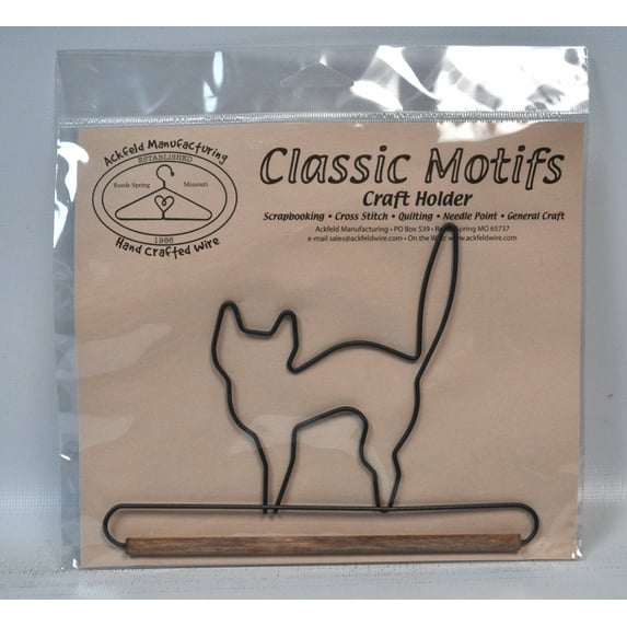 Classic Motifs 6 Inch Black Cat Decorative Craft Holder