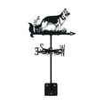 thumbnail image 2 of Indicador de dirección del viento del perro animal del metal Indicador de dirección del viento para la decoración de la puerta del jardín del patio, 2 of 8
