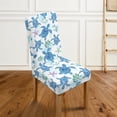 thumbnail image 3 of Xoenoiee Turtle Starfish Water Plants Print Dining Chair Covers Removable Washable Stretch Slipcovers with Elastic Band for Restaurant Kitchen Hotel Decor Supplies, 1 Pack, 3 of 7