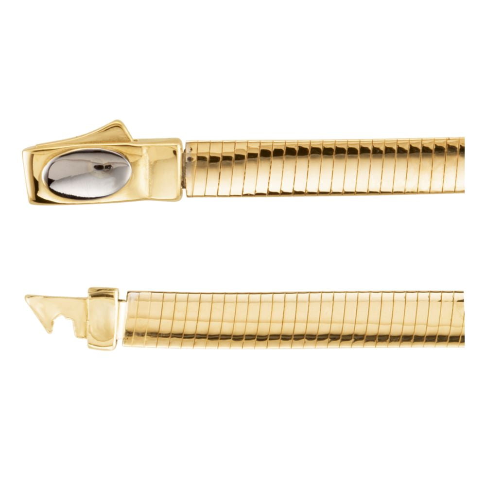 reversible white and yellow gold necklace