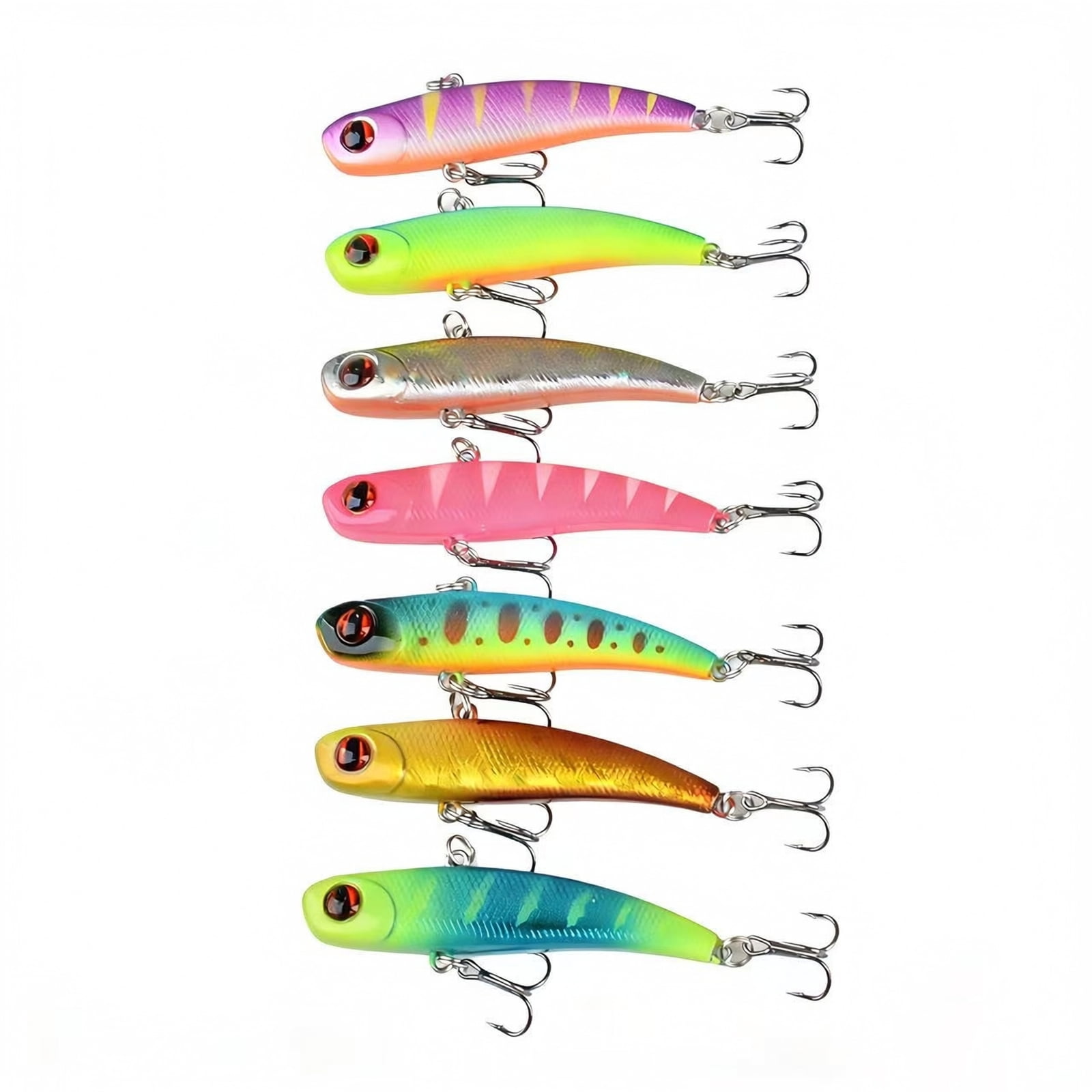 Floating Minnow Lure 6 Color Hard Plastic Swimbait Artificial Bait for Bass Freshwater Fishing Gear