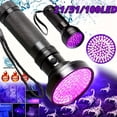 thumbnail image 2 of 1pc 100 LED UV Flashlight - 395 UV Light, Black Light Flashlight, Ultraviolet Light Detector - For Invisible Ink, Pet Stains, & More - For Detectives, Parents, & Pet Owners - Great Gift for Halloween, 2 of 10