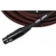 thumbnail image 2 of Pig Hog PHM20ORG Black/Orange Woven High Performance XLR Microphone Cable, 20 Feet, 2 of 3