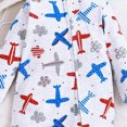 thumbnail image 4 of sdbrld Baby Pajamas Preemie Clothes Boy Newborn Sleepers 3 6 9 12 18 24 Months Unisex Infant Long Sleeve Romper Jumpsuit Fall Winter Blue Sizes 6-12 Months, 4 of 4