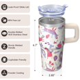 thumbnail image 3 of 20OZ Cute Unicorn Tumbler with Handle and Straw Double Wall Stainless Steel Insulated Coffee Mug Travel Cup Great Gifts for Women Mom Friends on Birthday Christmas Thanksgiving, 3 of 6