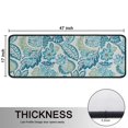 thumbnail image 5 of Kitchen Rugs Sets Of 2,Blue Pioneer Flower Anti Fatigue Kitchen Mat Rugs Non Slip Washable,Decorative Kitchen Floor Mats for Kitchen,Sink,Laundry,17"x47"+17"x47", 5 of 5