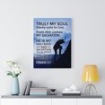 thumbnail image 2 of Scripture Walls Psalm 62:1-2 Rock And Salvation Bible Verse Canvas Christian Wall Art Ready to Hang Unframed, 2 of 9