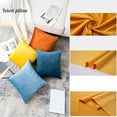 thumbnail image 5 of Cterwk Set of 2 Velvet Throw Pillow Covers, Soft Decorative Square Pillowcases, Luxury Home Décor Cushion Case, 20x20 inch, 5 of 8