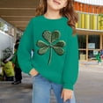 thumbnail image 2 of Otqutp St. Patricks Day Sweatshirt for Girls Long Sleeve Crewneck Irish Sweat Shirts Unisex Oversized Saint Patty's Pullover Tops, 2 of 6