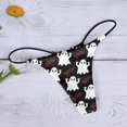 thumbnail image 3 of Ropa interior Mujer Gibobby algodón Calzoncillos sexys Low Rise T Back G String blanco L, 3 of 5