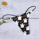 thumbnail image 3 of Ropa interior Mujer Gibobby algodón Calzoncillos sexys Confort Patrón Sexy Bragas Sexy Low Rise Soft Sexy T Back G String （Blanco， M), 3 of 5