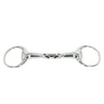 Filetto Loose Ring Snaffle Per Cavalli - Bocchino In Argento Tedesco, Con Maglie Ovali - Per Dressage - Foto 8