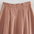 thumbnail image 4 of Vedolay Women's Skirts for Women High Waist Flare A-line Long Skirt,Brown M, 4 of 5