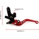 thumbnail image 3 of Palanca de embrague universal ajustable de 7/8'' para motocicleta, juego de palanca de freno y embrague para motocicleta, depósito de bomba de freno, color rojo, 3 of 5