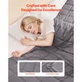 thumbnail image 4 of KFFKFF Weighted Blanket, 25 lbs, 80 x 87 in King Size, Soft 100% Cotton Heavy Blanket with Glass Beads, Breathable Material, Suitable for 250-310 lbs lbs Adults, 4 of 9