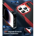 thumbnail image 7 of LEYI for iPhone 15 Pro Case, Soft Bumper Resilient Shock Absorb for 15 Pro Case-Red, 7 of 7