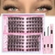 thumbnail image 1 of Kit de extensiones de pestañas Eefofnn Lash Clusters Wispy 120 unidades, 1 of 7
