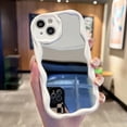 thumbnail image 2 of Fashion Luxury Cream Grain Mirror Phone Case For iPhone 11 12 13 14 15 Pro Max 14plus X XR XS Max 7 8plus Shockproof Back Cover, 2 of 4
