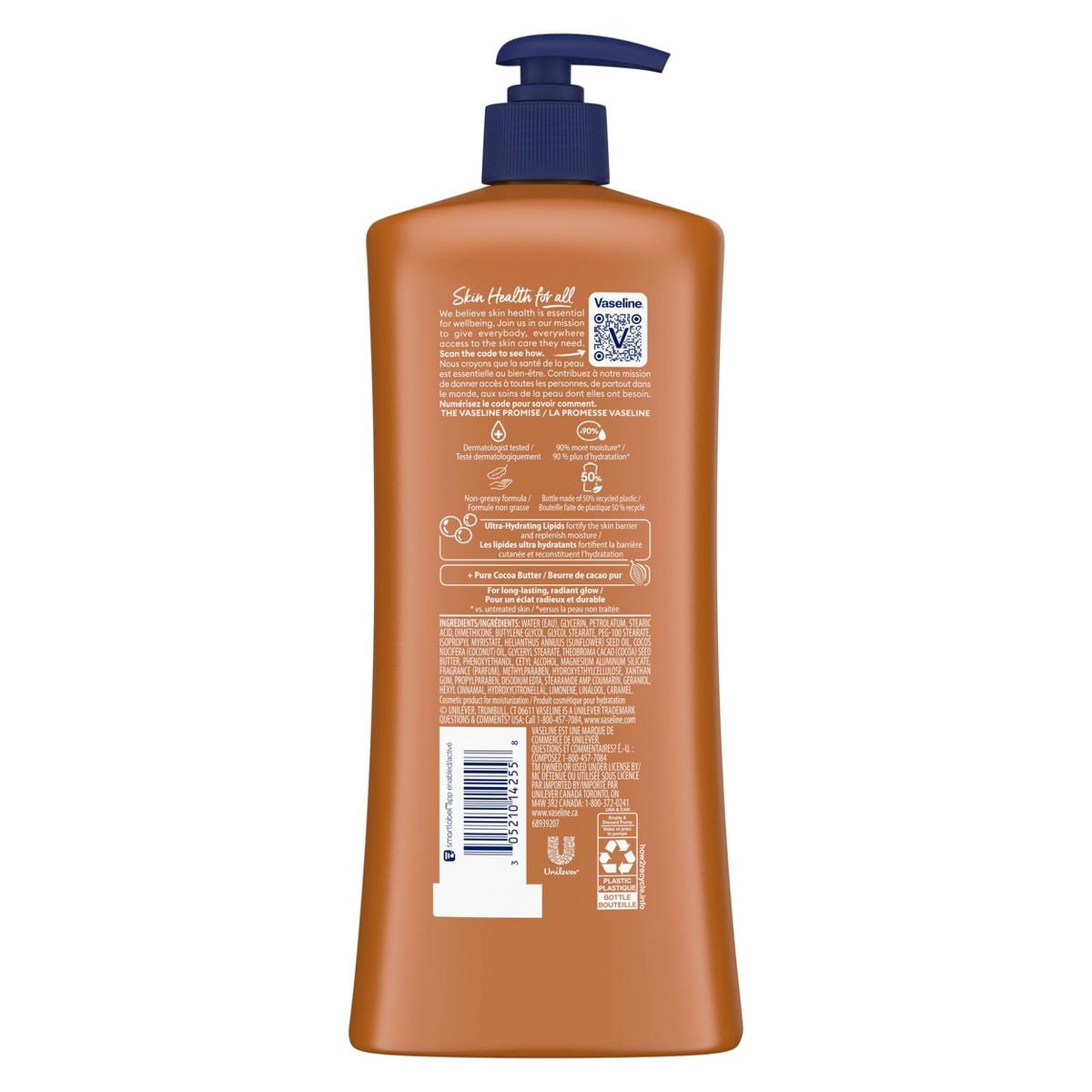 2X - Vaseline Intensive Care Moisturizing Body Lotion with Cocoa Butter Cocoa Radiant - 32 fl oz