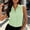 Mint Green, variant on Women Cotton Gingham Button Down Shirts Slim Fit Sleeveless Blouses Plaid Tops Summer Fashion Clothes S-XXL Brown