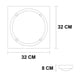 thumbnail image 5 of Lampara De Techo Luz Ideal, Plafón P-19 Grande Cristal Transparente., 5 of 5