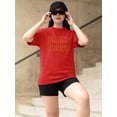 thumbnail image 2 of Crazy Things Shaped T-Shirt Women -Image by Shutterstock, Female Large, 2 of 4