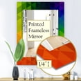 thumbnail image 3 of DESIGN ART Designart 'Triangular Colourfields 20' Modern Mirror - Printed Wall Mirror 23.7 in. wide x 31.5 in. high, 3 of 4