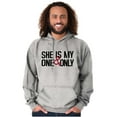 thumbnail image 4 of Romantic Matching Set His Hers Couple Hoodie Hooded Sweatshirt Men Brisco Brands S, 4 of 7