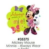 Mickey Mouse Minnie - Always Wear a Smile Cake Decoration Edible Frosting Photo Sheet