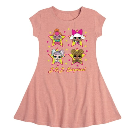 

LOL Surprise! Dolls - Queen Bee Neon QT Deva & Sugar - Toddler & Youth Girls Fit & Flare Dress