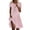 Pink, variant on longantii Floral Dress for Women Casual Summer Crew Neck Short Sleeve Flower Short Dress A Line Swing Bohemian Beach Dresses Blue M
